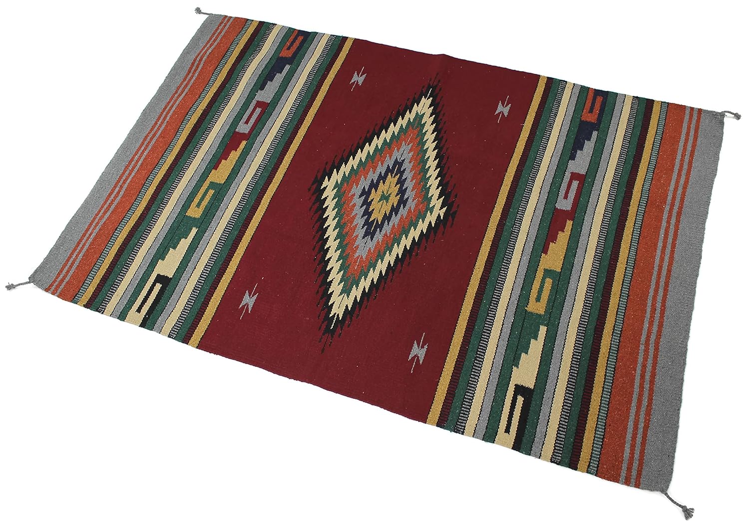 splendid exchange 手工编织亚克力西南部区域地毯,1.